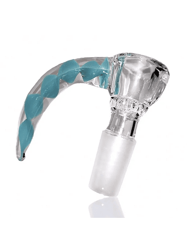 QUEMADOR BONG CUERNO MACHO 14MM LIGHT BLUE 1