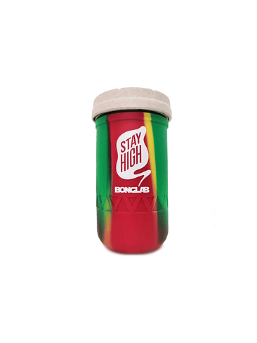 JAR RASTA TIE DYE 12OZ-BONGLAB RE: STASH 1