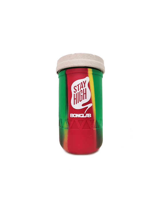 JAR RASTA TIE DYE 12OZ-BONGLAB RE: STASH 1