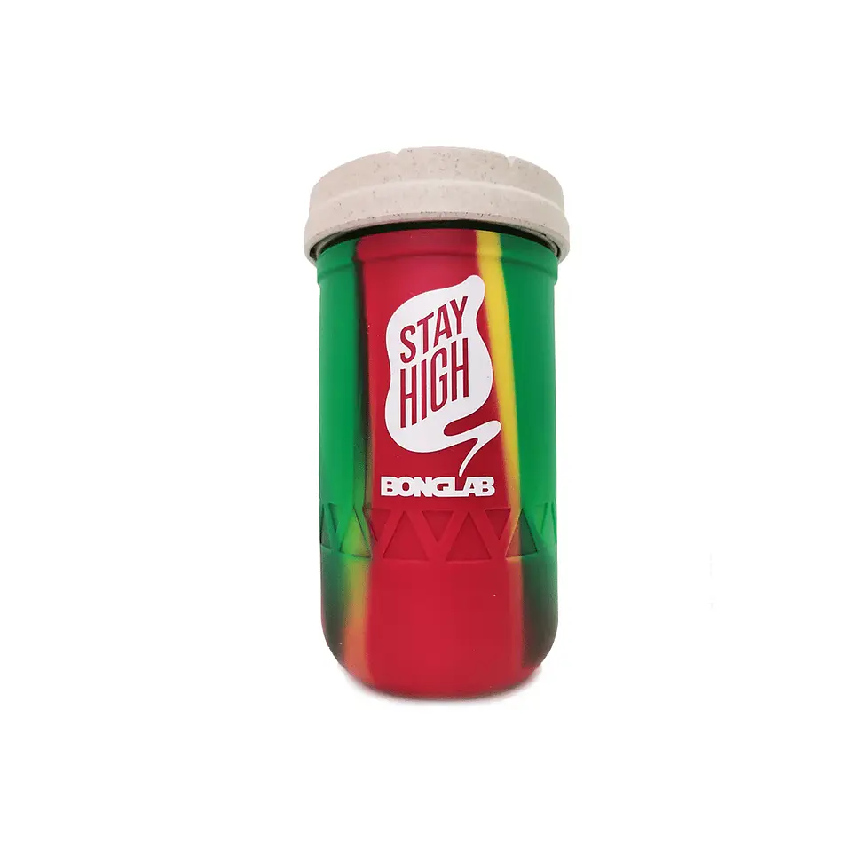 Jar Rasta Tie Dye 12Oz-Bonglab Re: Stash 1