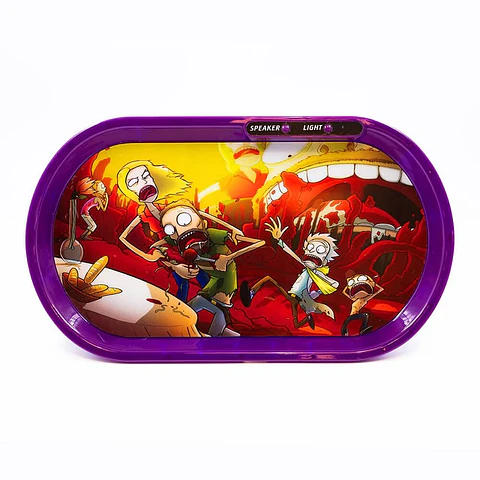 Bandeja Plastica Con Luz Rick&Morty