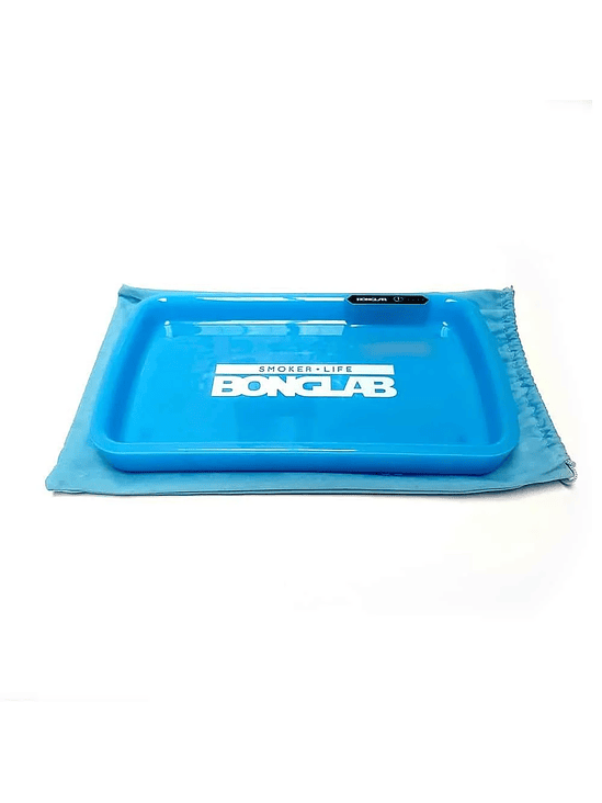 NEON TRAY BANDEJA ENROLADO LED AZUL-BONGLAB 2