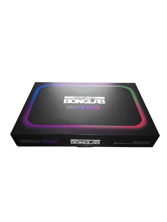 NEON TRAY BANDEJA ENROLADO LED BLANCA-BONGLAB 3
