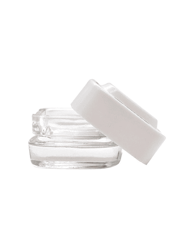 CONTENEDOR EXTRACTOS CLEAR TAPA BLANCA 4ML-BONGLAB 3
