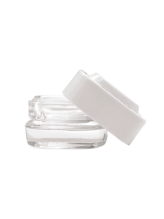 CONTENEDOR EXTRACTOS CLEAR TAPA BLANCA 4ML-BONGLAB 3