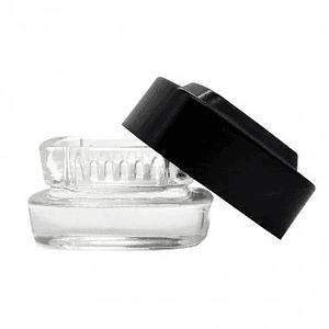 Contenedor Extractos Clear Tapa Negra 4Ml-Bonglab