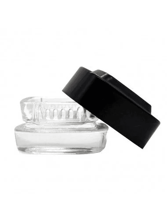 CONTENEDOR EXTRACTOS CLEAR TAPA NEGRA 4ML-BONGLAB 1