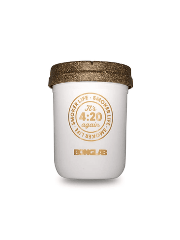 JAR BLANCO GOLD INK 8OZ-BONGLAB RE: STASH 1