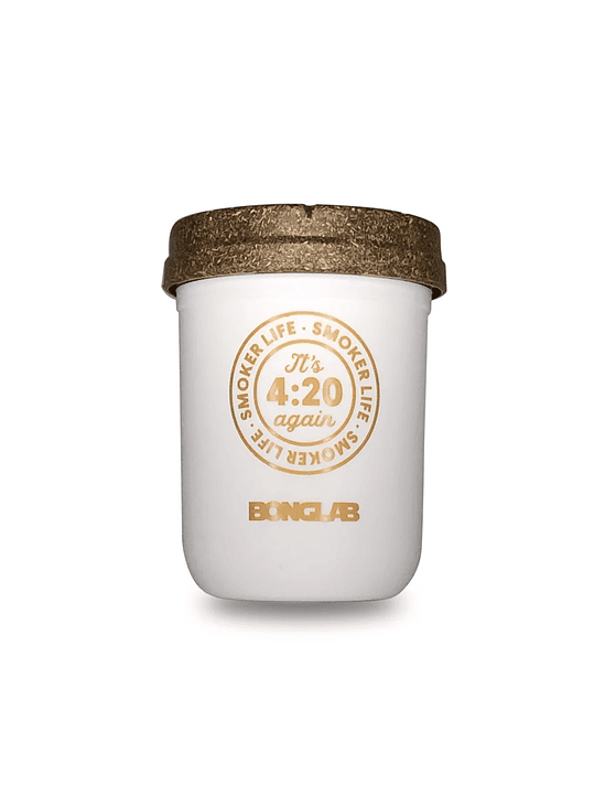 JAR BLANCO GOLD INK 8OZ-BONGLAB RE: STASH 1