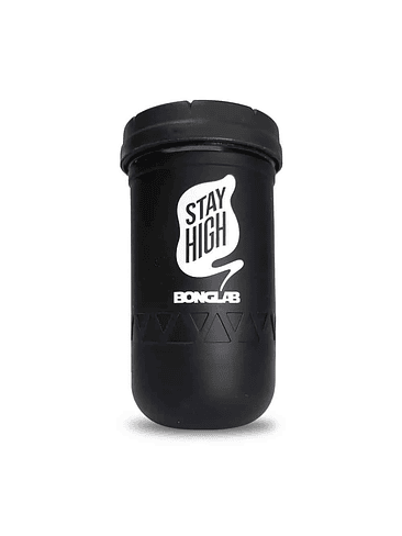 JAR NEGRO 12OZ-BONGLAB RE: STASH 1
