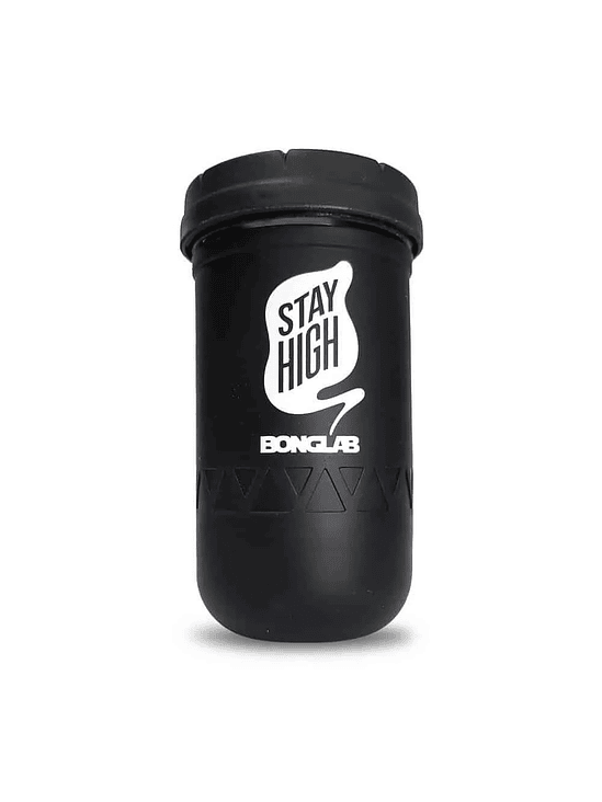 JAR NEGRO 12OZ-BONGLAB RE: STASH 1