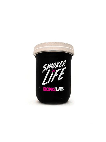 JAR NEGRO MAGENTA 16OZ-BONGLAB RE: STASH 1