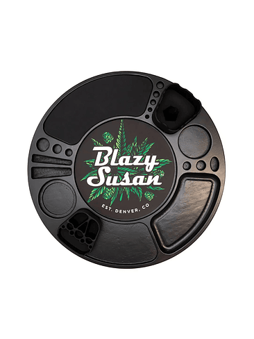 BANDEJA GIRATORIA MADERA ABEDUL BLACK -BLAZY SUSAN 1