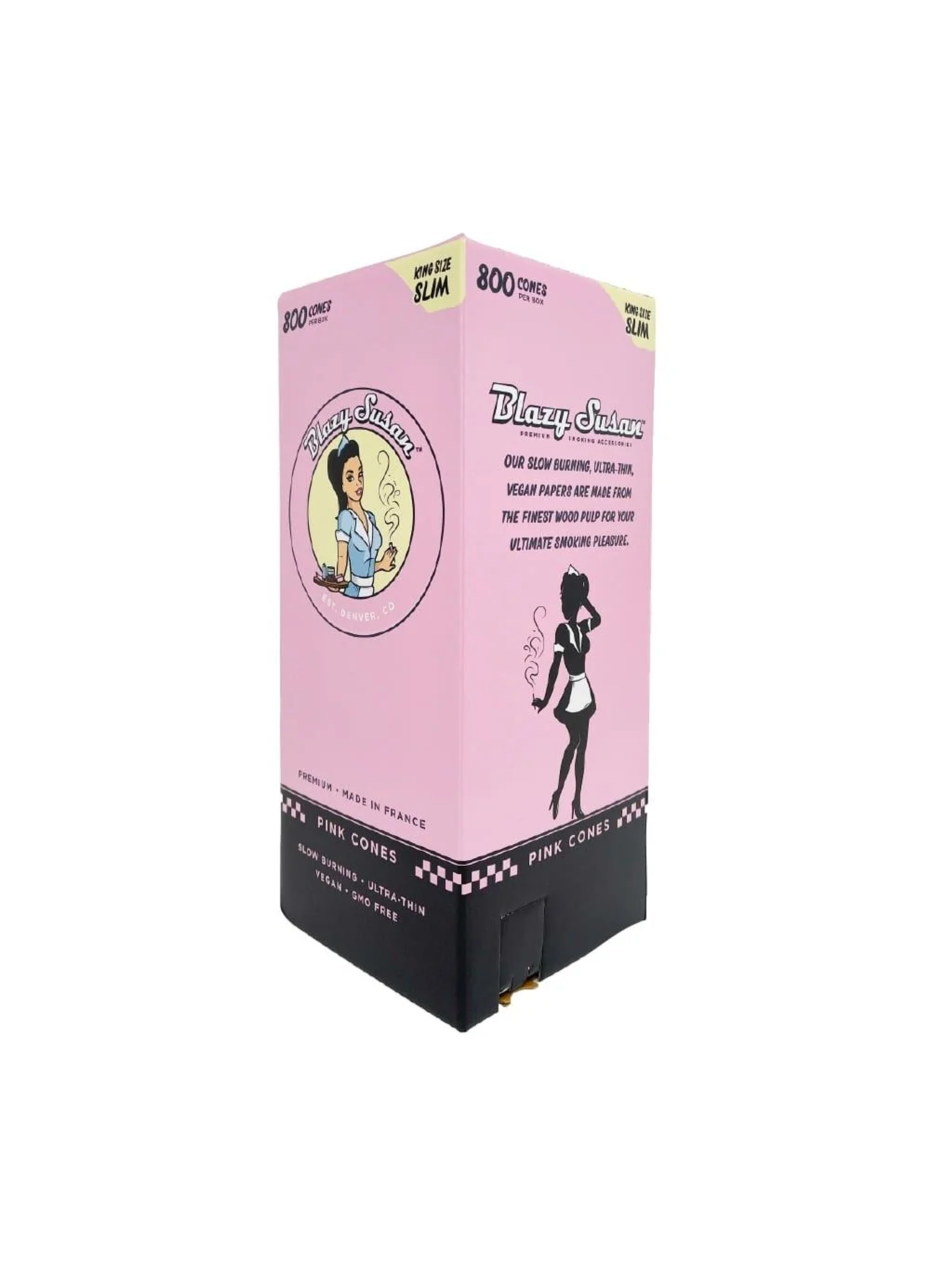 Conos Pre Roll Pink King Size Box 800U-Blazy Susan 1