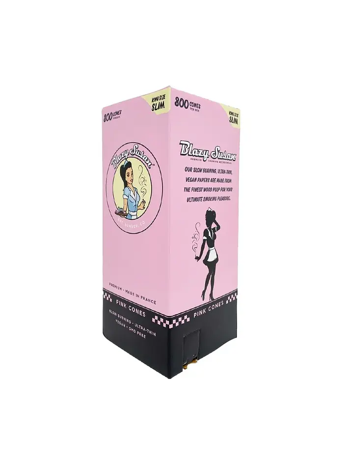 Conos Pre Roll Pink King Size Box 800U-Blazy Susan 1