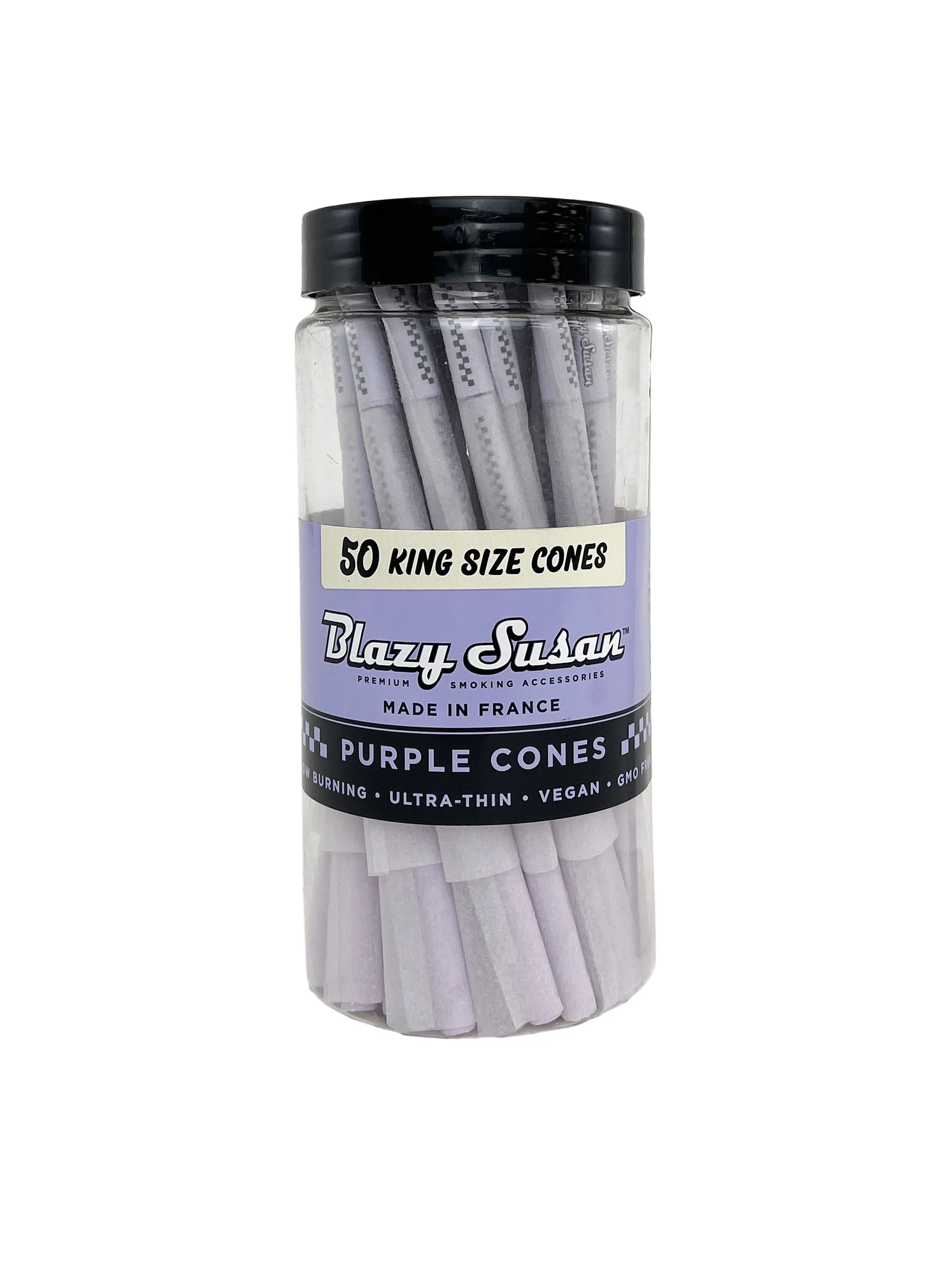 Conos Pre Roll Purple King Size Jar 50U-Blazy Susan 1