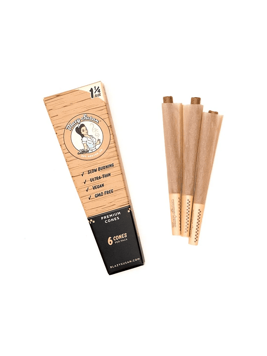 CONOS PRE ROLL UNBLEACHED 1 1/4 PACK 6U-BLAZY SUSAN 1
