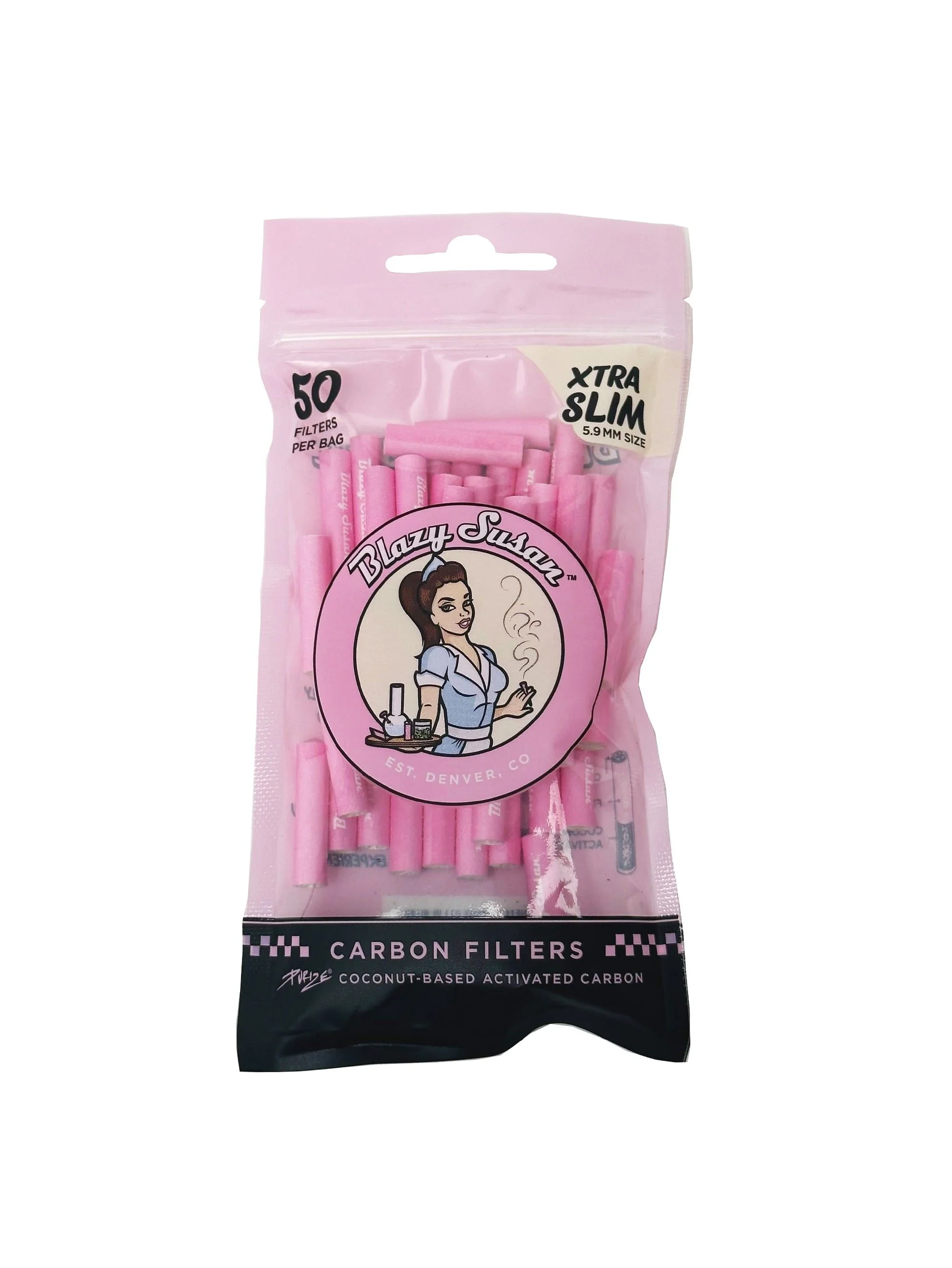 Purize Filtros De Carbon Activado Pink Xtra Slim 50U -Blazy Susan 1