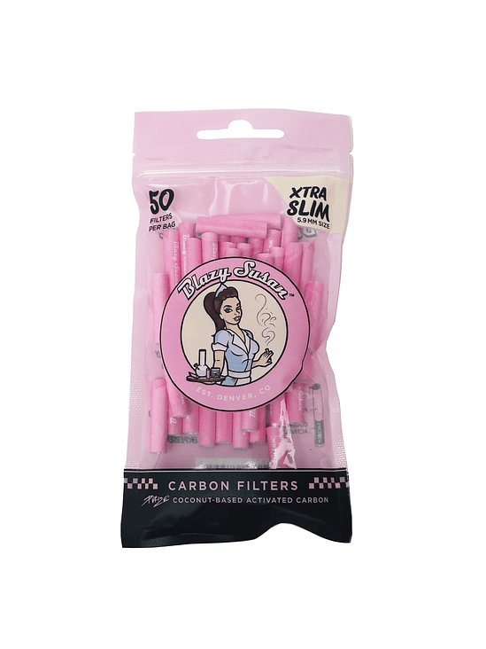 PURIZE FILTROS DE CARBON ACTIVADO PINK XTRA SLIM 50U -BLAZY SUSAN 1