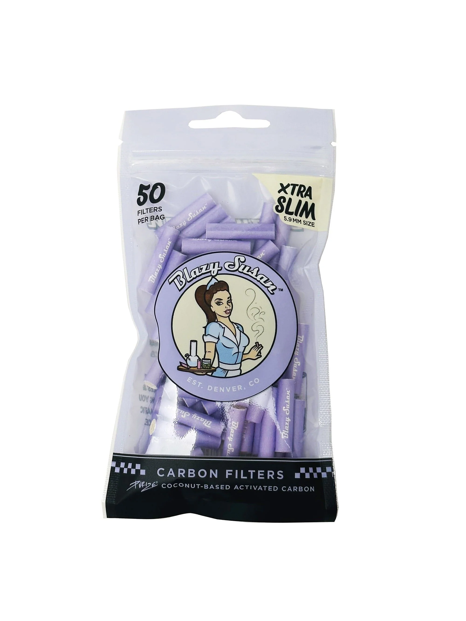 Purize Filtros De Carbon Activado Purple Xtra Slim 50U -Blazy Susan 1