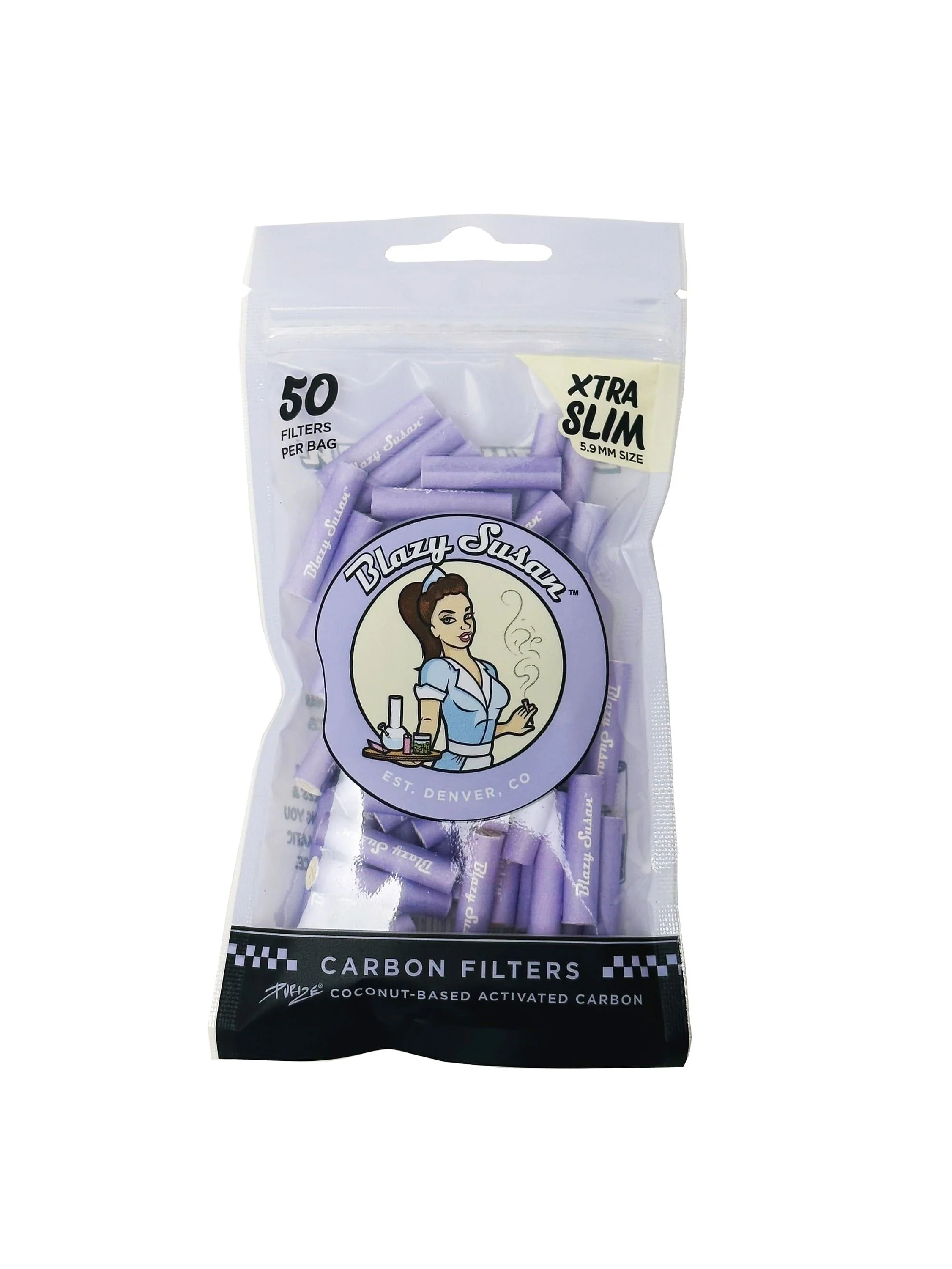 Purize Filtros De Carbon Activado Purple Xtra Slim 50U -Blazy Susan 1