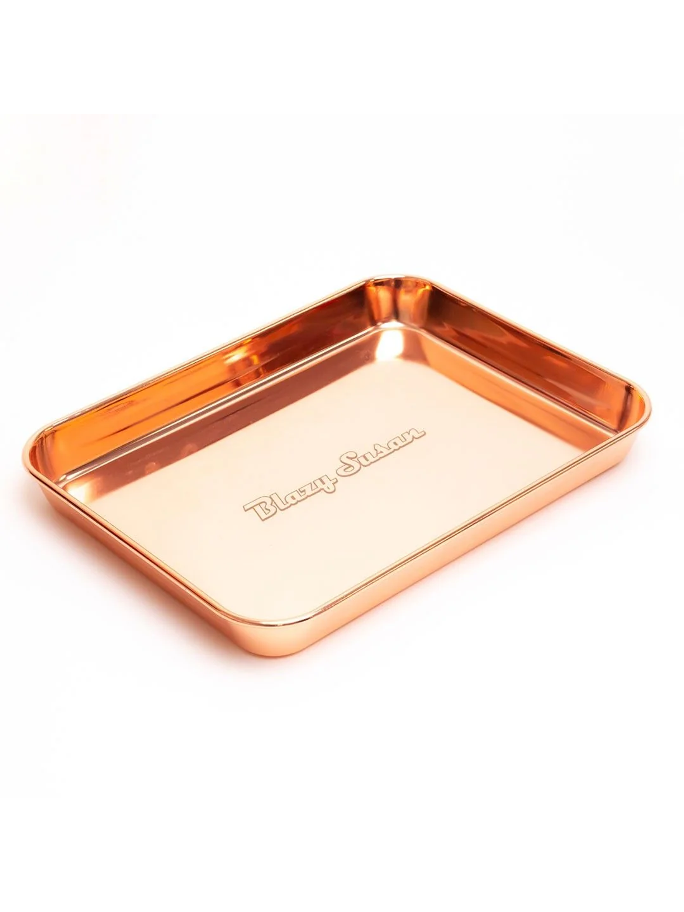Rolling Tray Acero Inoxidable Rose Gold -Blazy Susan 1