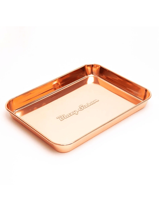 ROLLING TRAY ACERO INOXIDABLE ROSE GOLD -BLAZY SUSAN 1