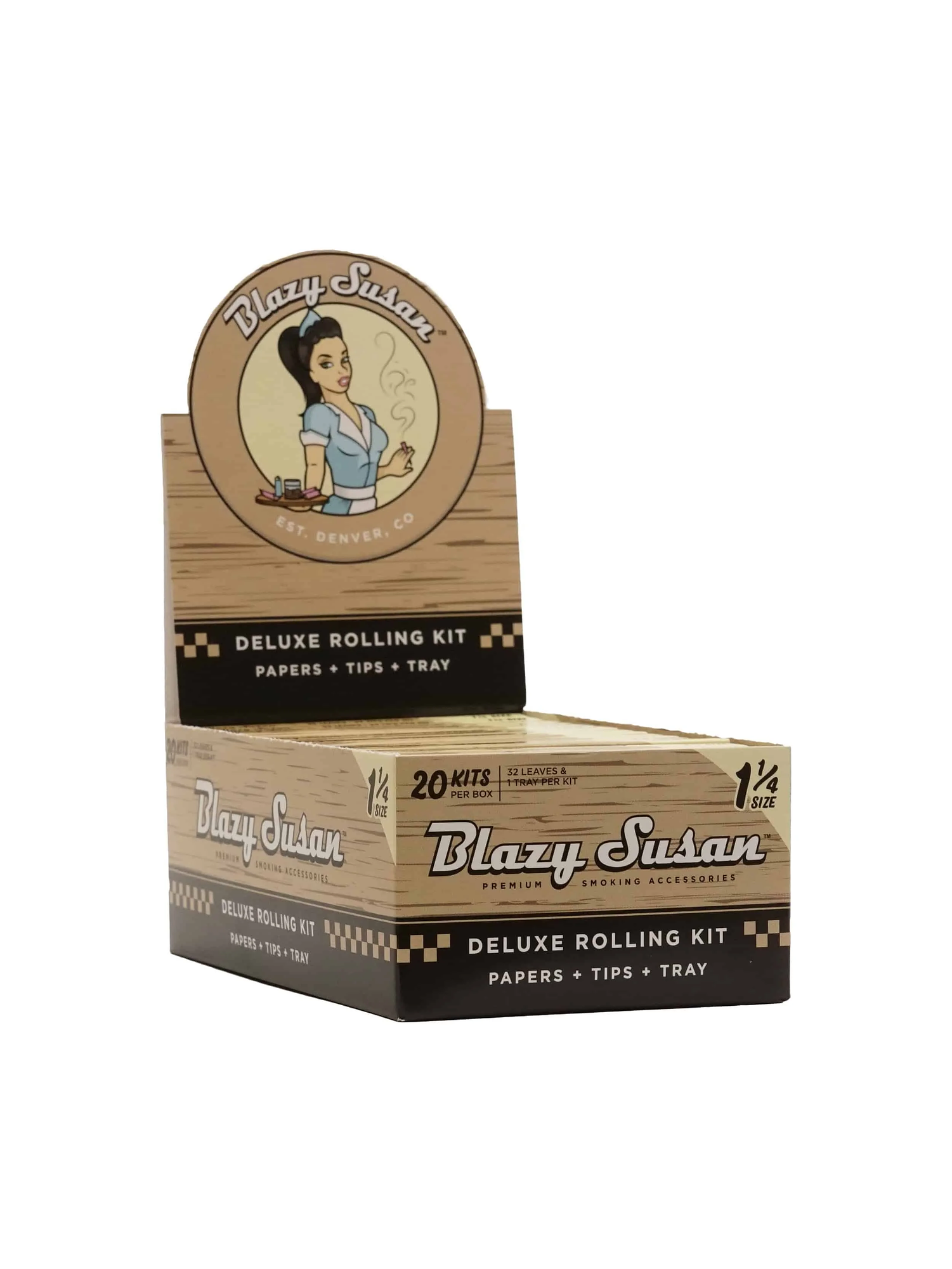 Papelillo Unbleached 1 1/4 Deluxe Kit 20U-Blazy Susan 1