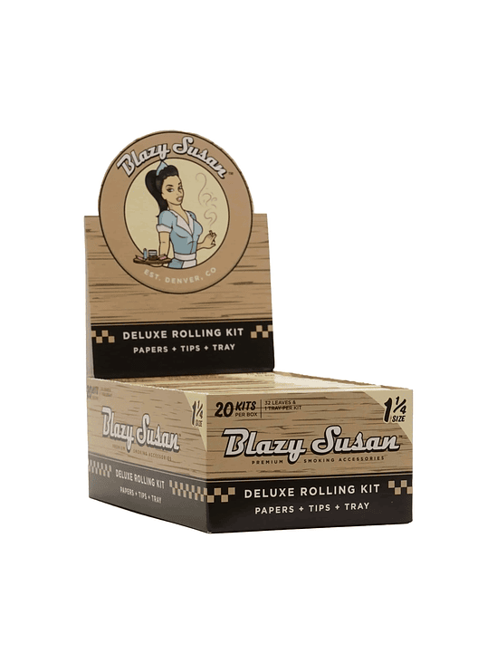 PAPELILLO UNBLEACHED 1 1/4 DELUXE KIT 20U-BLAZY SUSAN 1