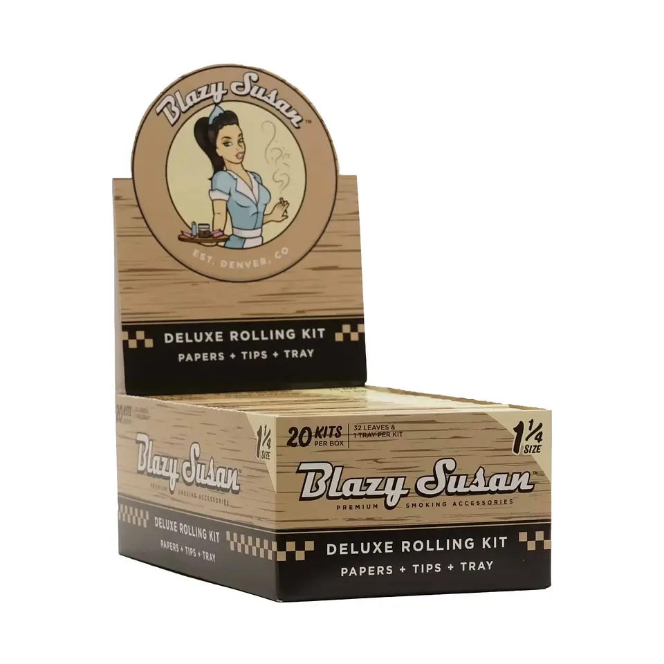 Papelillo Unbleached 1 1/4 Deluxe Kit 20U-Blazy Susan 1