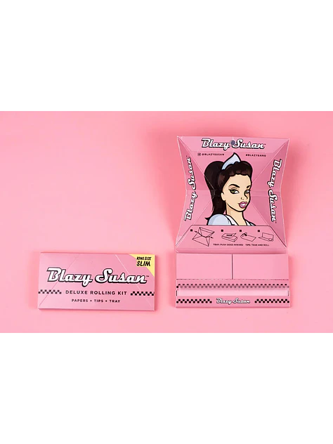 Papelillo Pink King Size Slim Deluxe Kit 1U-Blazy Susan 2