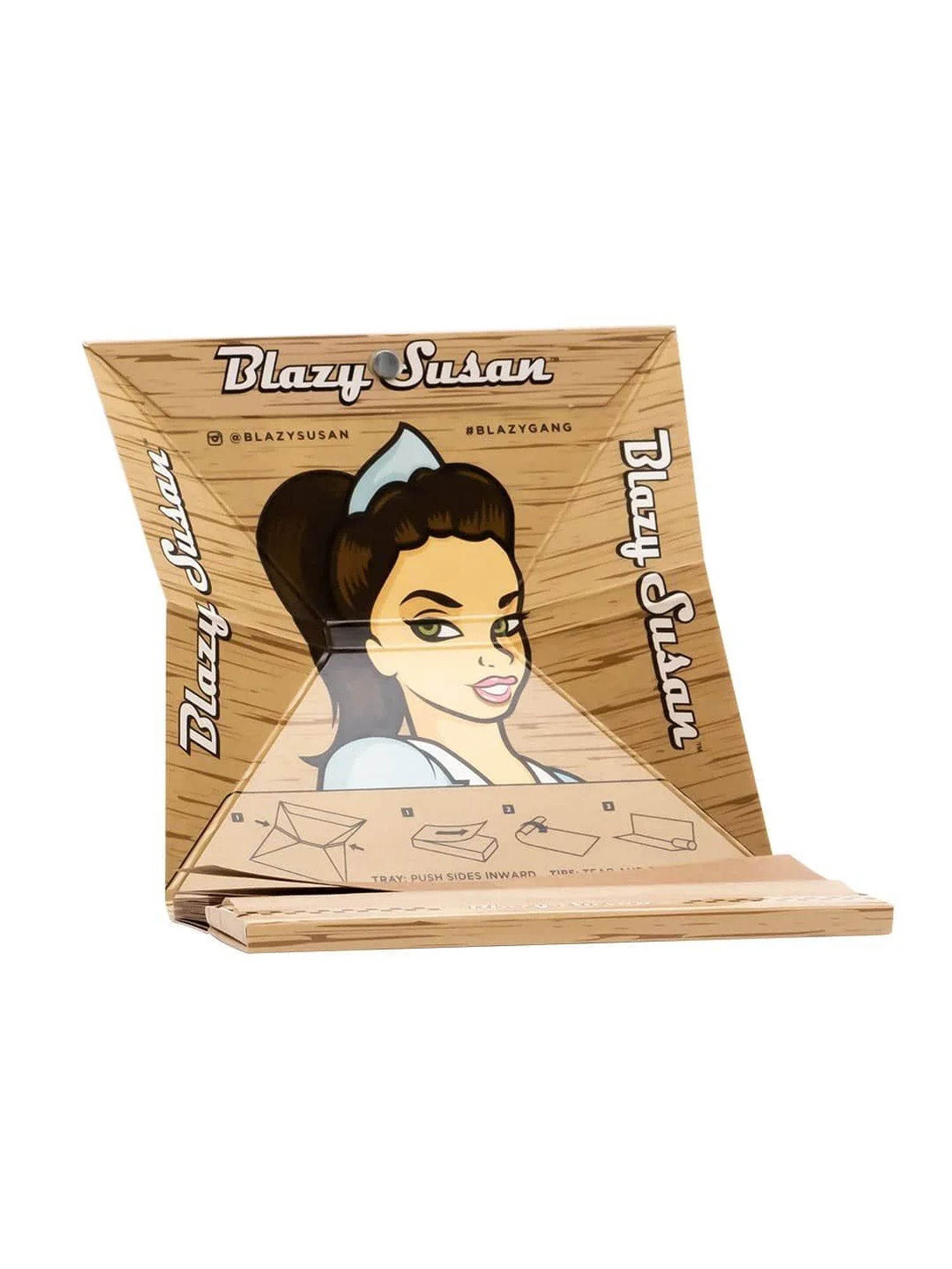 Papelillo Unbleached King Size Slim Deluxe Kit Unidad-Blazy Susan 1