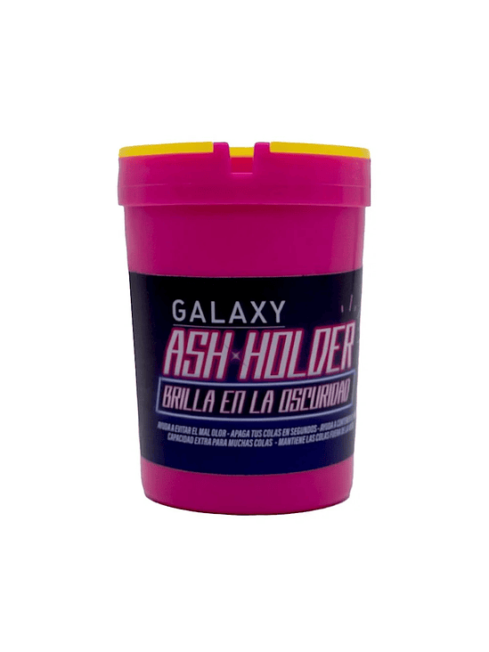 CENICERO ASH HOLDER GLOW IN THE DARK ROSADO-GALAXY 3