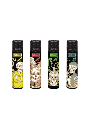 ENCENDEDOR JET FLAME JET COZY SKULL 24U- CLIPPER 1