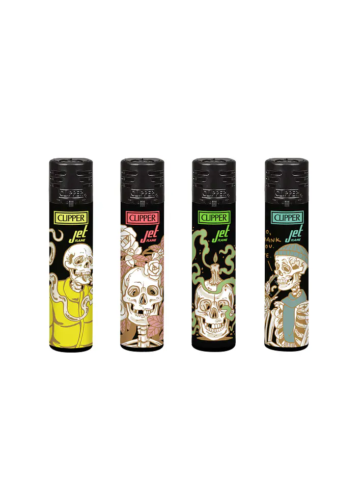 Encendedor Jet Flame Jet Cozy Skull 24U- Clipper 1