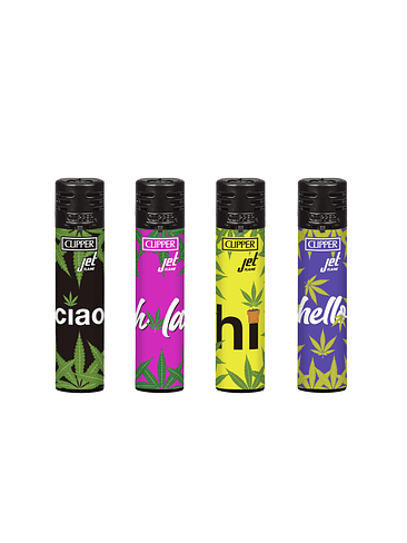 ENCENDEDOR JET FLAME JET GOOD VIBES ONLY CLIPPER 1