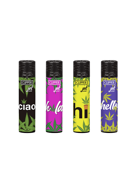 ENCENDEDOR JET FLAME JET GOOD VIBES ONLY CLIPPER 1