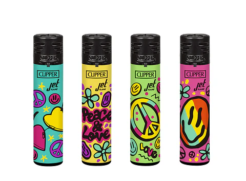 Encendedor Jet Flame Jet Hippie World Clipper