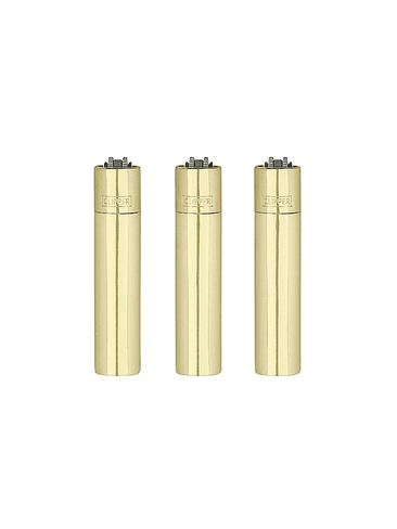 ENCENDEDOR METÁLICO GOLD -CLIPPER 1