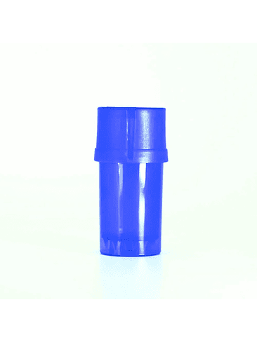 CONTENEDOR + MOLEDOR PLASTICO AZUL 1