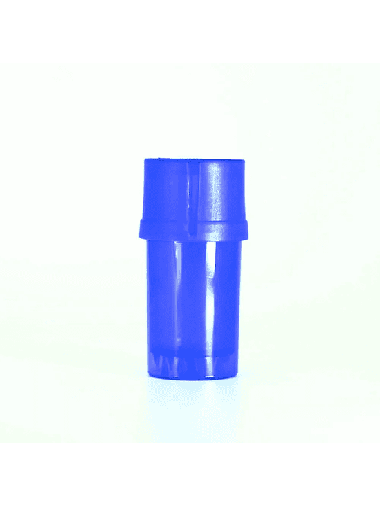 CONTENEDOR + MOLEDOR PLASTICO AZUL 1