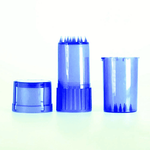 Contenedor + Moledor Plastico Azul