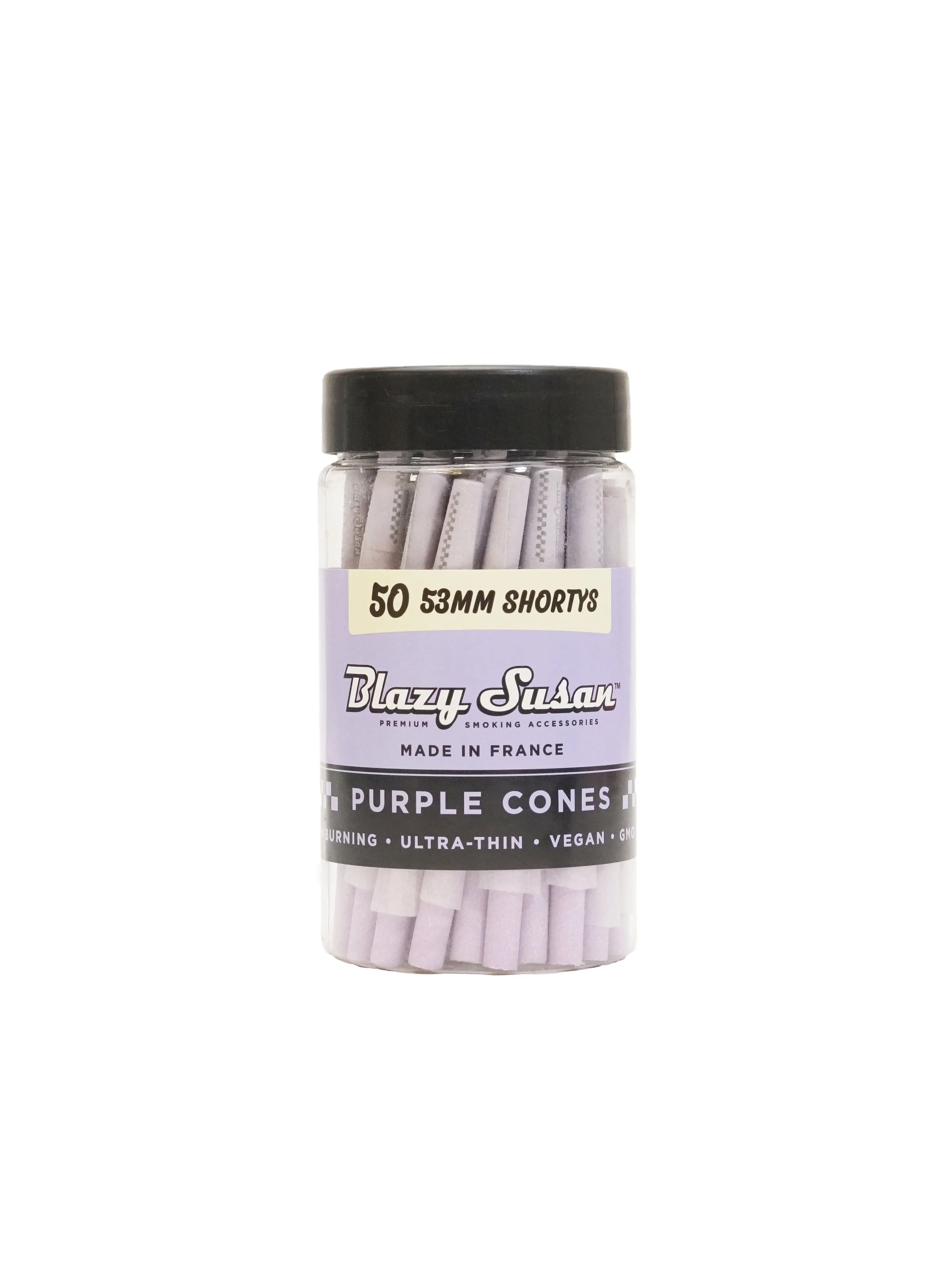 Conos Pre Roll Purple Shortys Jar 50U-Blazy Susan 1