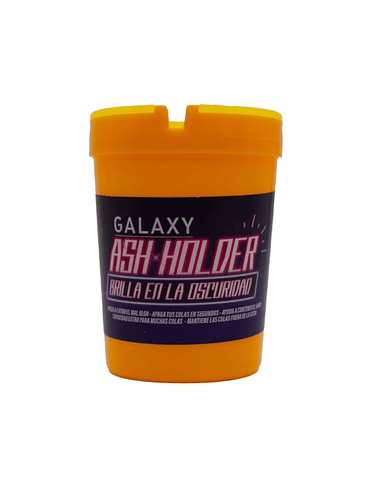 CENICERO ASH HOLDER GLOW IN THE DARK AMARILLO-GALAXY 2