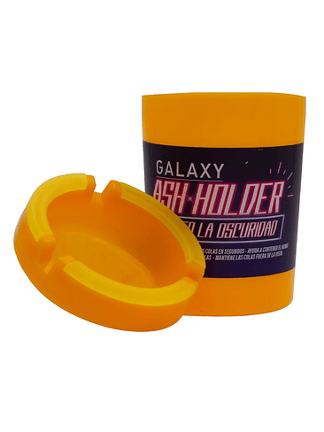 CENICERO ASH HOLDER GLOW IN THE DARK AMARILLO-GALAXY 3