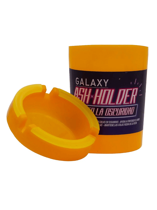 CENICERO ASH HOLDER GLOW IN THE DARK AMARILLO-GALAXY 3