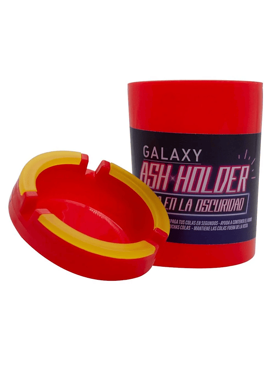CENICERO ASH HOLDER GLOW IN THE DARK ROJO-GALAXY 2