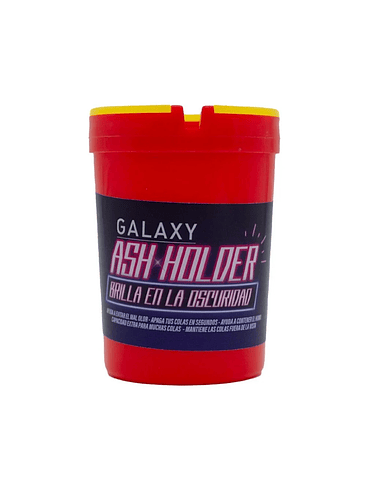 CENICERO ASH HOLDER GLOW IN THE DARK ROJO-GALAXY 3