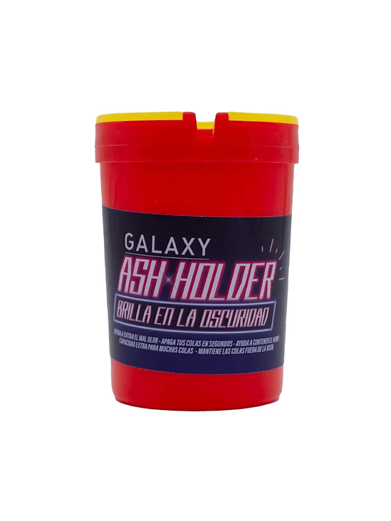 CENICERO ASH HOLDER GLOW IN THE DARK ROJO-GALAXY 3
