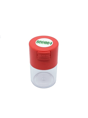 CONTENEDOR 6,6 OZ TAPA ROJA BASE TRANSPARENTE-SECRET STASH 1